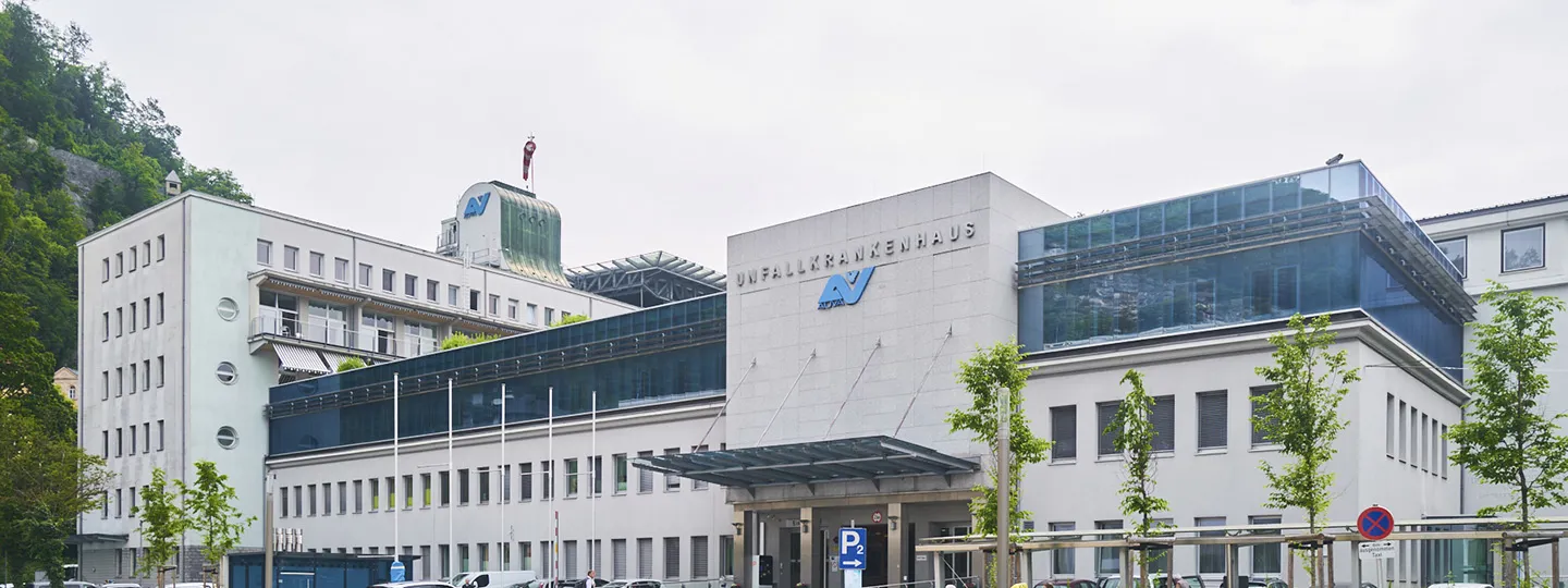 Außenaufnahme des UKH Salzburg Außenaufnahme des UKH Salzburg