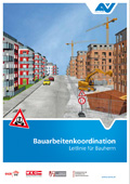 Titelbild der Broschüre "Bauarbeitenkoordination - Leitlinie für Bauherrn"
