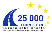 Logo "Europäische Charta" für Verkehrssicherheit