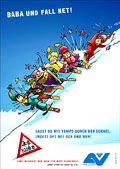 Poster 'Ski-Abschwingen'