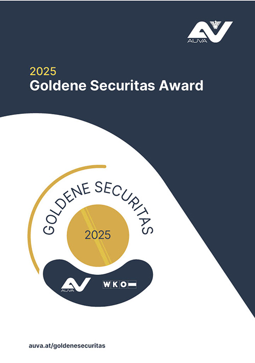 Titelbild des Folders "Goldene Securitas Award"