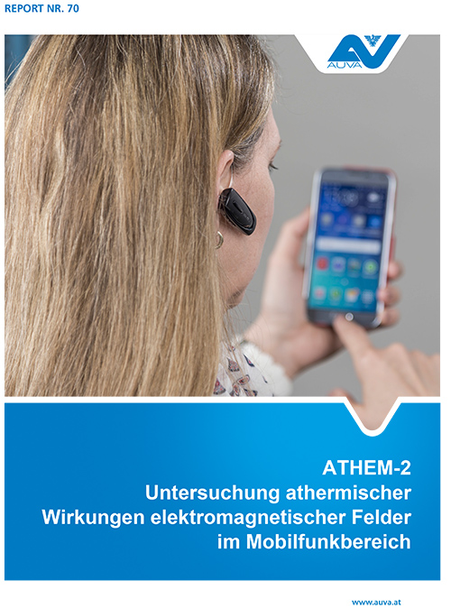 Titelbild des Reports "ATHEM-2 - Untersuchung ahtermischer Wirkungen elektromagnetische Felder im Mobilfunkbereich"