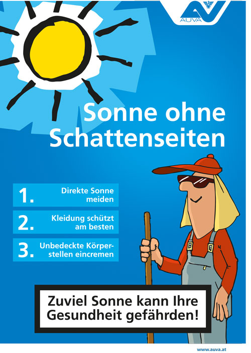 Poster "UV-Schutz - Sonne ohne Schattenseiten"