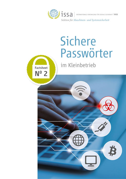 Titelbild der Broschüre "Sichere Passwörter im Kleinbetrieb"
