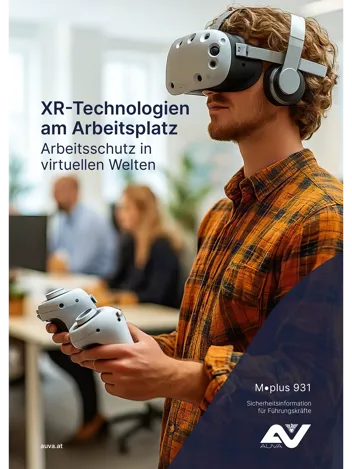 Titelbild des Merkblattes "M.plus 931 XR-Technologien am Arbeitsplatz" Titelbild des Merkblattes "M.plus 931 XR-Technologien am Arbeitsplatz"